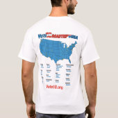 Stemming: 18 T-shirt Verenigde Staten (Achterkant)