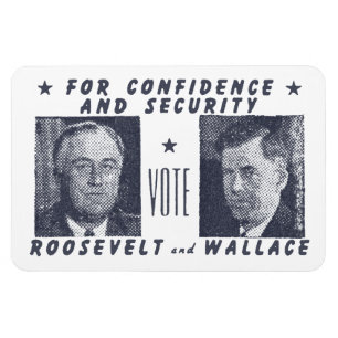 Stemming: 19 april 1940 Roosevelt + Wallace, grijs Magneet