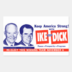 Stemming : 19 mei 1956 rechthoekige sticker