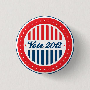 Stemming: 2012 ronde button 3,2 cm