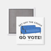 Stemming 2024 - Ga van de bank Magneet (Voorkant / Achterkant)