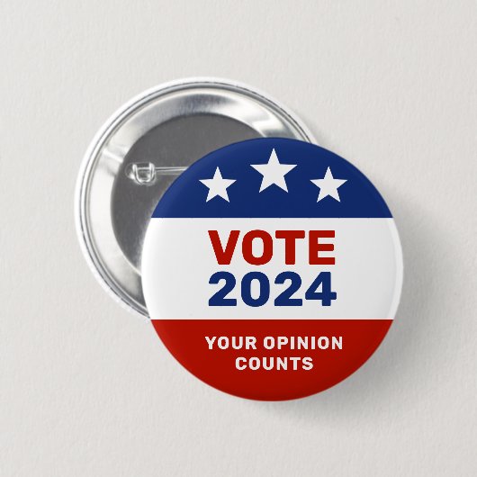 Stemming 2024 Uw mening is belangrijk Button (Voorkant /achterkant)