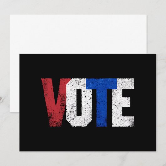 Stemming 2024 Verenigde Staten Verkiezingsrechts V Kaart (Voorkant / Achterkant)