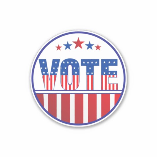 Stemming 2024 Verkiezingen Decal Sticker (Voorkant)