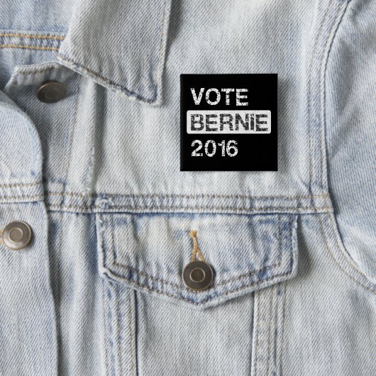Stemming: 20 juni 2016 vierkante button 5,1 cm (In situ)