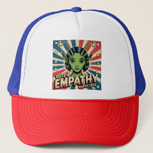 Stemming 4 Empathie / Mantis 2028 - Trucker Hat Pet (Voorkant)