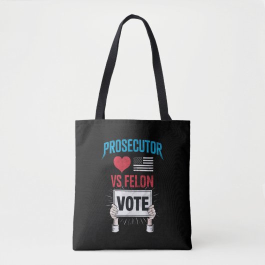 Stemming Aanklager versus Misdadiger Tote Bag (Voorkant)