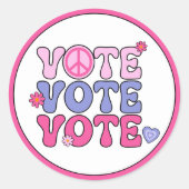 stemming achteraf ronde sticker (Voorkant)