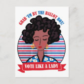 Stemming als een dame briefkaart (Voorkant)