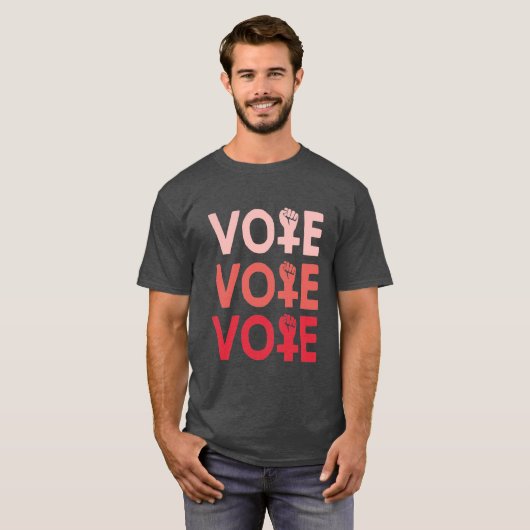 Stemming als een feministisch Shirt (Voorkant volledig)