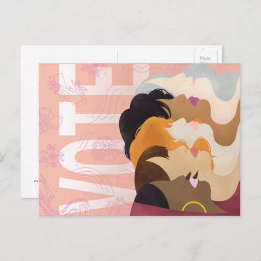 Stemming als een vrouw 2020 Briefkaarten van Vax L (Voorkant / Achterkant)