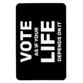 Stemming alsof je leven er afhankelijk van is magneet (Verticaal)