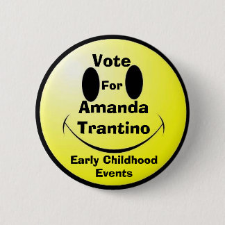 Stemming, Amanda Trantino, kinderdagverblijf, voor Ronde Button 5,7 Cm
