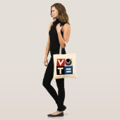 STEMMING American, RBG, USPS, BLM, Peace and Equal Tote Bag (Voorkant (model))