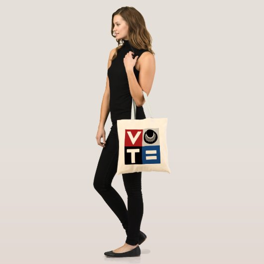 STEMMING American, RBG, USPS, BLM, Peace and Equal Tote Bag (Voorkant (model))