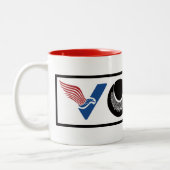 STEMMING American, RBG, USPS, BLM, Peace and Equal Tweekleurige Koffiemok (Links)