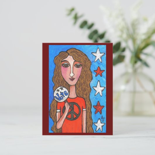 STEMMING - amerikaans briefkaart (Staand voorkant)