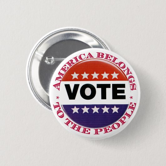 Stemming Amerikaanse Button (Voorkant /achterkant)