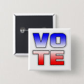 Stemming Amerikaanse politieke verkiezingen Button (Voorkant /achterkant)
