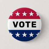 Stemming Amerikaanse presidentsverkiezingen 2024 P Ronde Button 5,7 Cm (Voorkant)