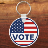 Stemming Amerikaanse vlag presidentsverkiezingen Sleutelhanger (Voorkant)