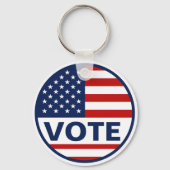 Stemming Amerikaanse vlag presidentsverkiezingen Sleutelhanger (Achterkant)
