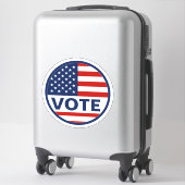 Stemming Amerikaanse vlag Verkiezing Sticker (Koffer)
