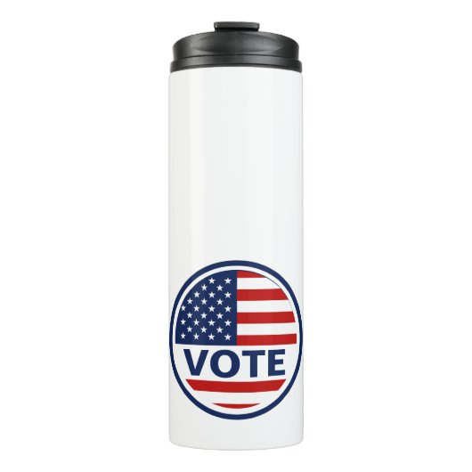Stemming Amerikaanse Vlag Verkiezingen 2024 Thermosbeker (Voorkant)