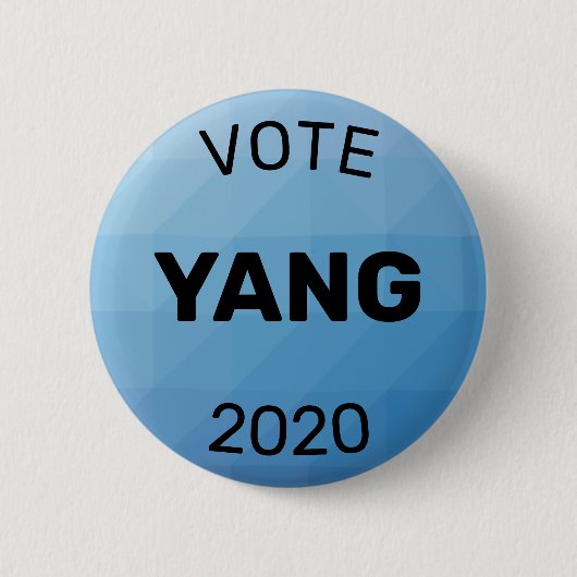 Stemming Andrew Yang 2020 Ronde Button 5,7 Cm (Voorkant)