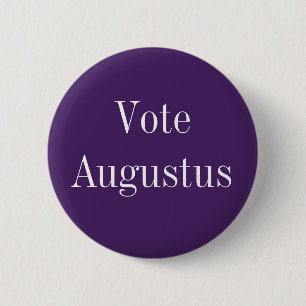Stemming Augustus - Romeinse keizer Ronde Button 5,7 Cm