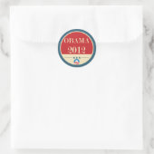 Stemming Barack Obama 2012 Ronde Sticker (Tas)