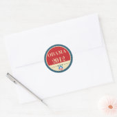 Stemming Barack Obama 2012 Ronde Sticker (Envelop)