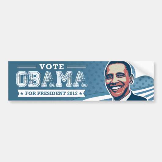 Stemming: Barack Obama voor Bumpersticker in Presi (Voorkant)