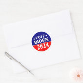 Stemming Biden 2024 Democratische Partij Ronde Sticker (Envelop)