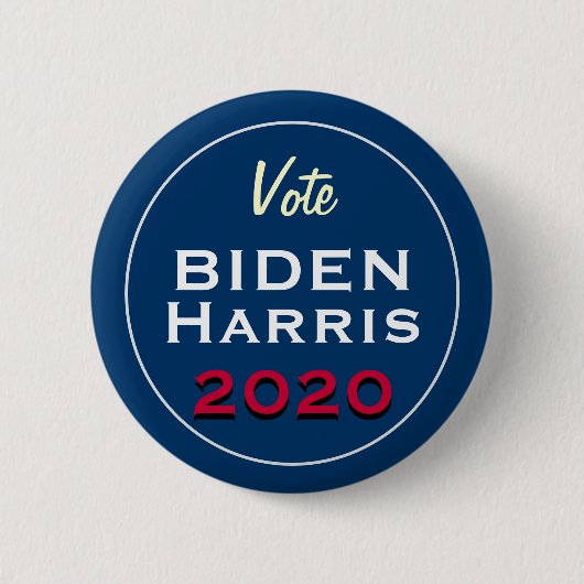 Stemming: BIDEN HARRIS 2020 Retro Campaign Button (Voorkant)