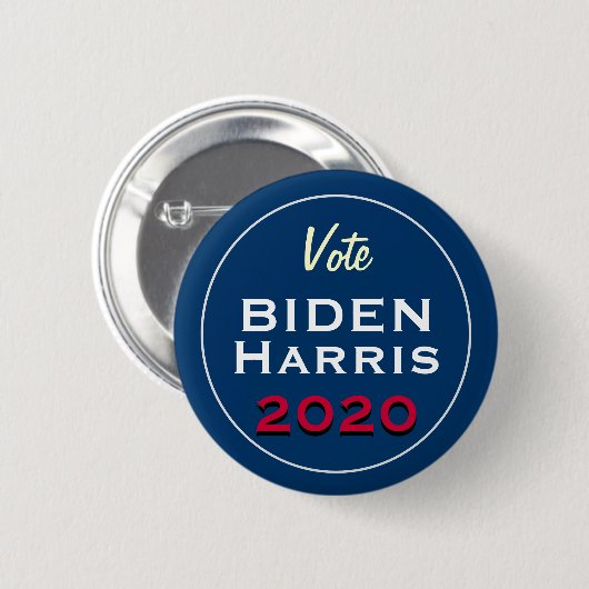 Stemming: BIDEN HARRIS 2020 Retro Campaign Button (Voorkant /achterkant)