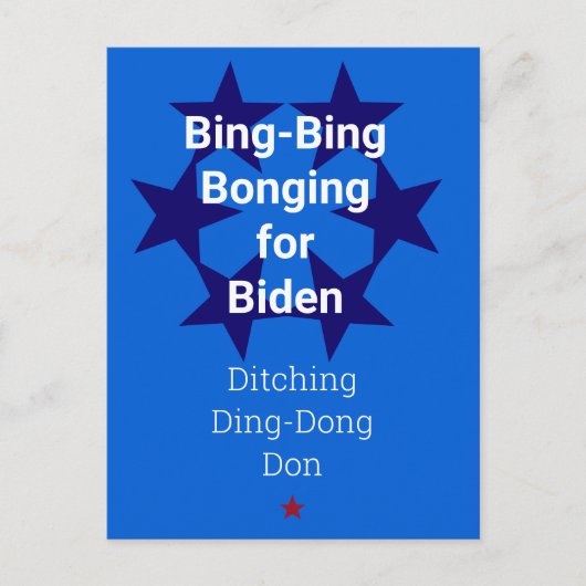 Stemming Biden Trump Verkiezing Briefkaart (Voorkant)