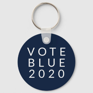 Stemming blauw 2020 Eenvoudig minimaal Sleutelhanger