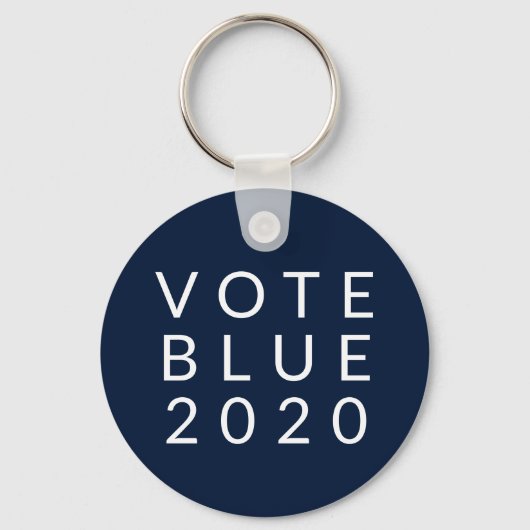 Stemming blauw 2020 - Eenvoudig minimaal Sleutelhanger (Voorkant)