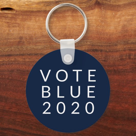 Stemming blauw 2020 - Eenvoudig minimaal Sleutelhanger (Voorkant)