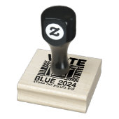 Stemming Blauw 2024 Stembus Amerikaanse presidents Rubberstempel (Stempel)