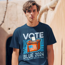 Stemming Blauw 2024 Stembus Amerikaanse presidents