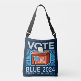 Stemming Blauw 2024 stembus Presidentieel Crossbody Tas