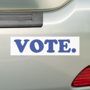 stemming blauw - Bumpersticker