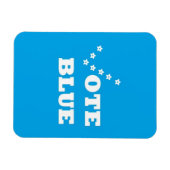 Stemming blauw - Fotomagneet Magneet (Horizontaal)