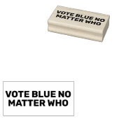 Stemming Blauw Geen kwestie die tekst aanpast Rubberstempel (Gestempeld)