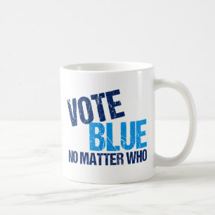 Stemming Blauw Geen kwestie met Democratische Part Koffiemok