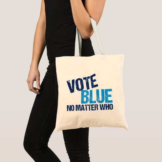 Stemming Blauw Geen kwestie met Democratische Part Tote Bag (Voorkant (product))