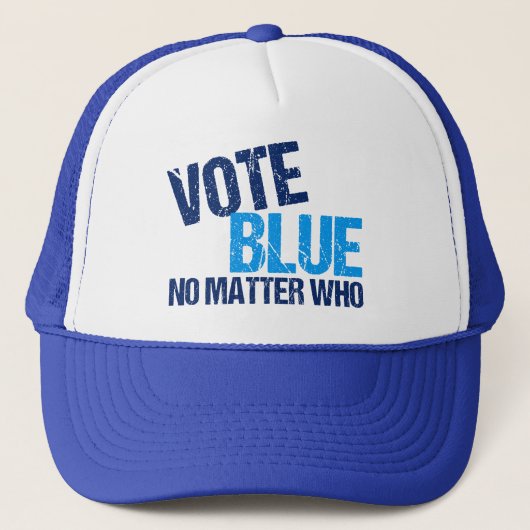 Stemming Blauw Geen kwestie met Democratische Part Trucker Pet (Voorkant)
