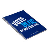 Stemming Blauw Geen onderwerp Europees Parlement Notitieboek (Rechterzijde)